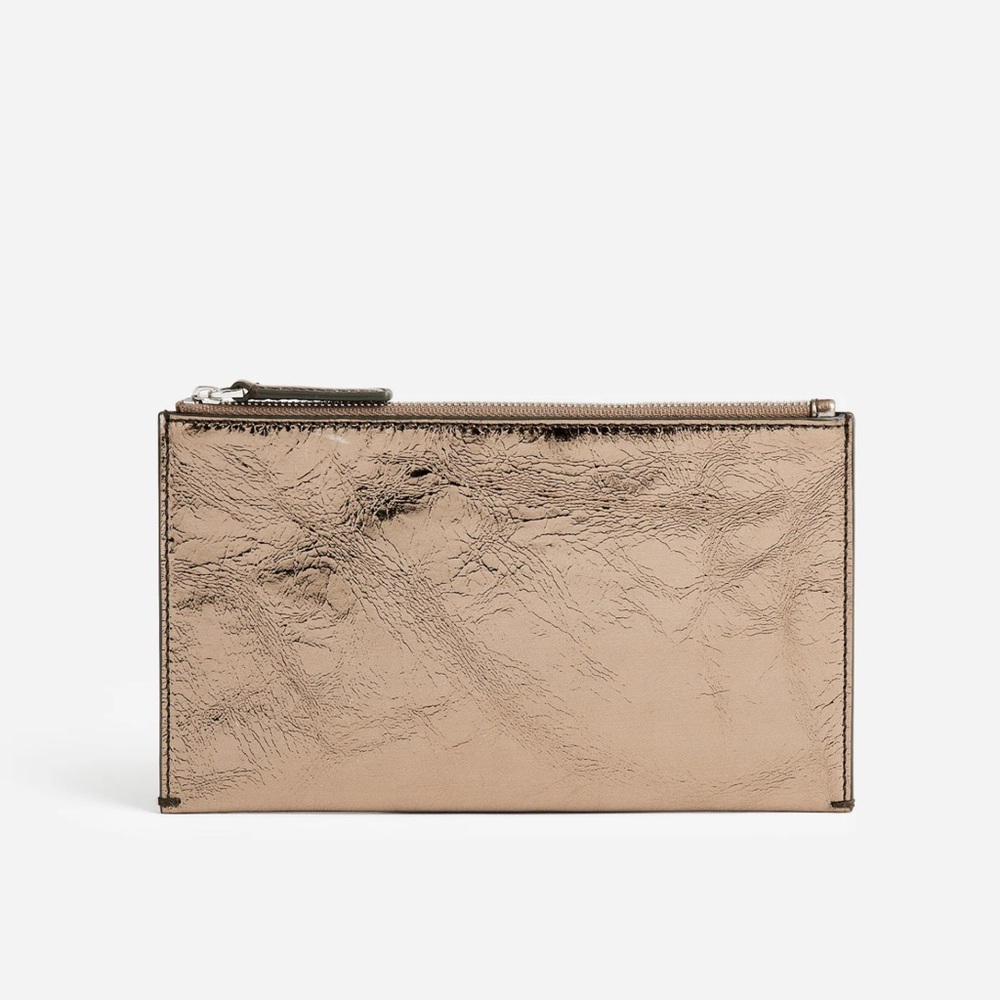 NWT-Madewell Metallic Pouch Clutch